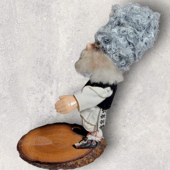 USSR Vintage Handmade Handcraft Old Man Figure Doll Statue Russian Soviet Union - Picture 7 of 9